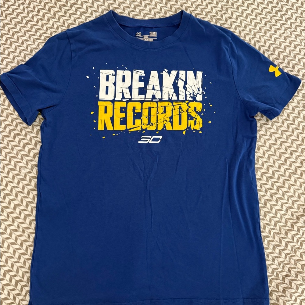 Under Armour Blue Graphic T-Shirt for boys - Steph curry